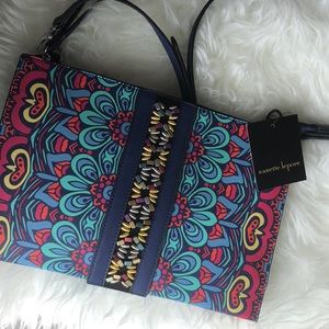 NWT Nanette Lepore Navy/Pink Crossbody